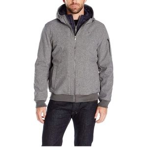 Tommy Hilfiger Bomber with Hood - heather …